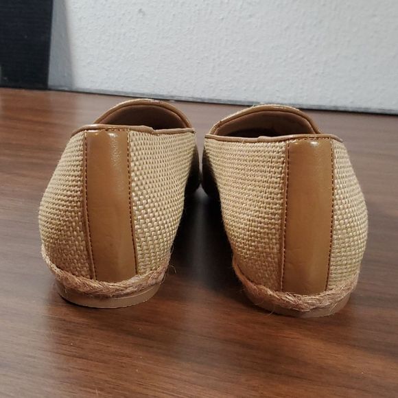 NEW Trotters Khaki Tan Linen Lizpadrille Espadrilles Flats Jute Size 8M - Picture 3 of 10
